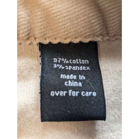 The Limited Drew Fit Tan Corduroy Pants Straight Leg Office wear Classic sz 14S - Picture 7 of 9